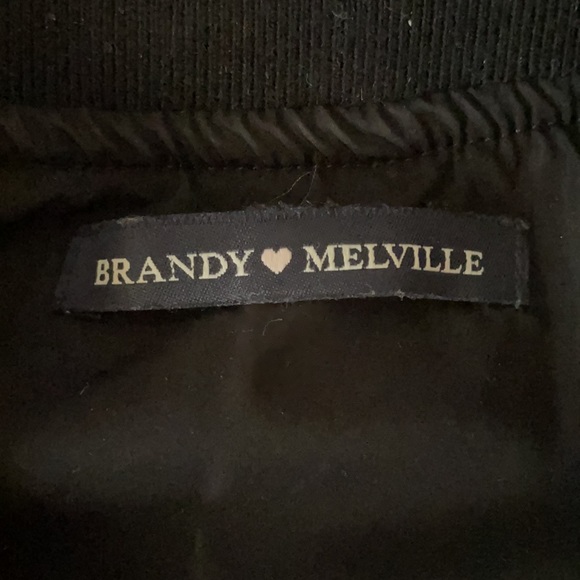 Brandy Melville black bomber jacket - Picture 2 of 2